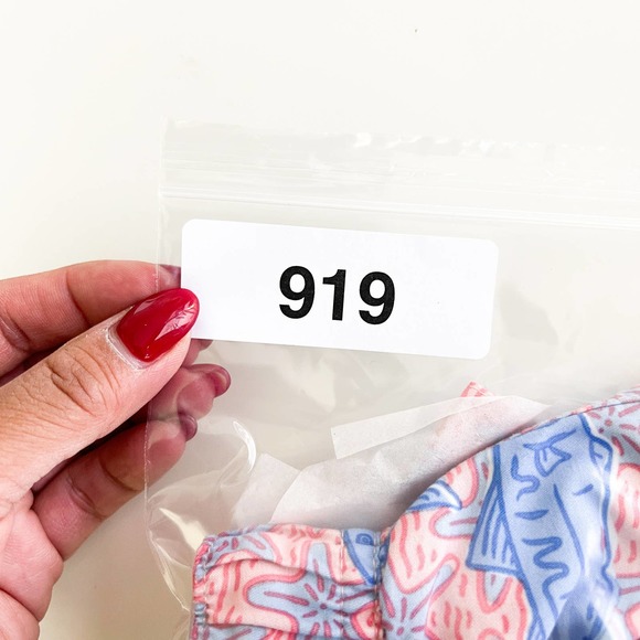 Vineyard Vines (L) Starfish Fish Swim Trunks Shorts Pink Blue - Picture 10 of 10